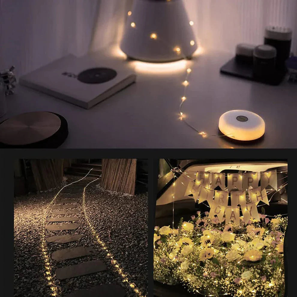 Transportable & Fairy LED Lighting Garland | Minimalist Fairy Lights