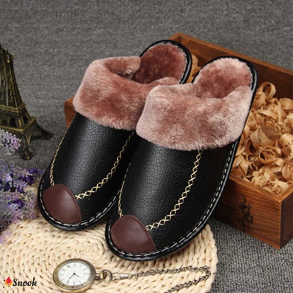 SNOOK® - LEREN THERMO SLIPPERS