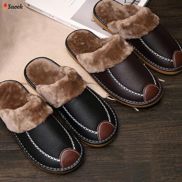 SNOOK® - LEREN THERMO SLIPPERS