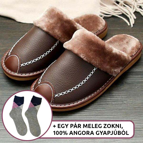 SNOOK® - LEREN THERMO SLIPPERS