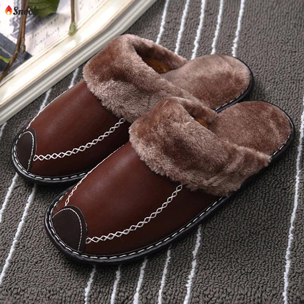 SNOOK® - LEREN THERMO SLIPPERS